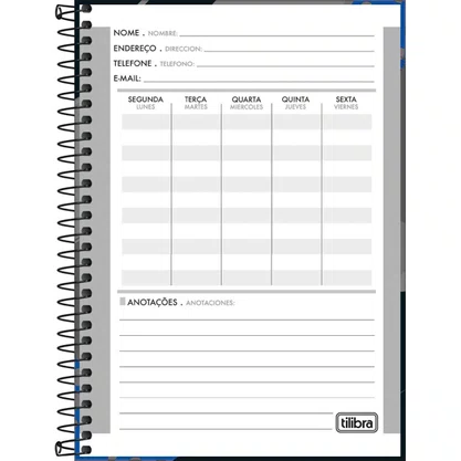 Caderno Espiral Universitário Capa Dura 96 Fls Rosa Cogumelos D+ Tilibra