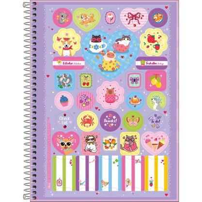 Caderno Espiral Universitário Capa Dura 96 Folhas Azul Flip Tilibra