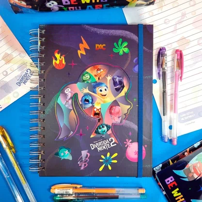 Caderno Inteligente Colegial 80 Folhas 90g Divertidamente Ref 5033 DAC