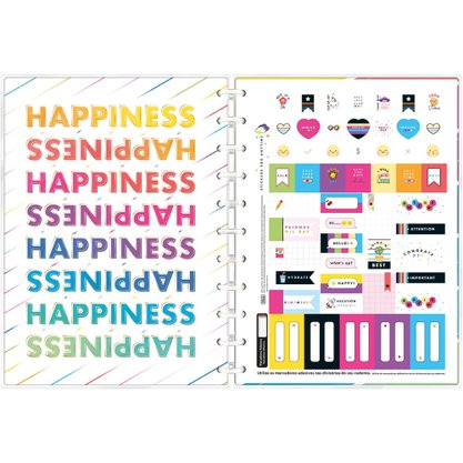 Caderno Tilidisco Univ 80fls Branco Be Nice Tilibra