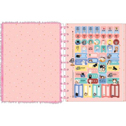 Caderno Int Tilidisco Univ 160Fls Purrfect Cat Tilibra