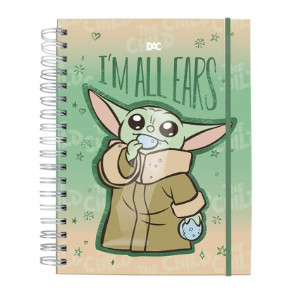Caderno Smart Colegial 80 Fls Star Wars Mandalorian DAC