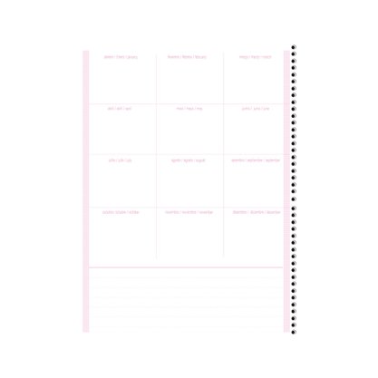 Caderno Universitário 80 Folhas Rosa Rebecca Bonbon Animativa