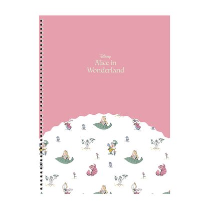 Caderno Universitário Capa Dura 160 Folhas Preto The Original Alice Animativa