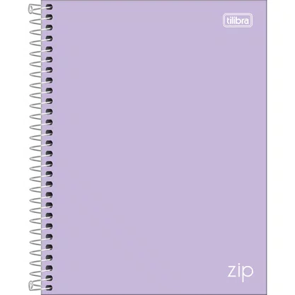 Caderno Universitário Cores 160 Folhas Lilás Zip Tilibra