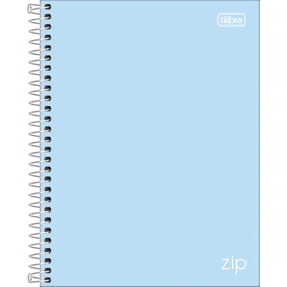 Caderno Universitário Cores 240 Folhas Azul Zip Tilibra