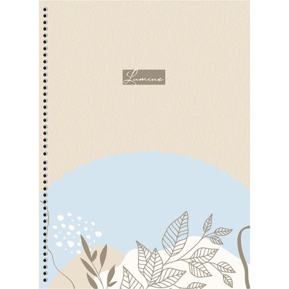 Caderno Universitário Espiral 80 Folhas Colorido Lumine Animativa