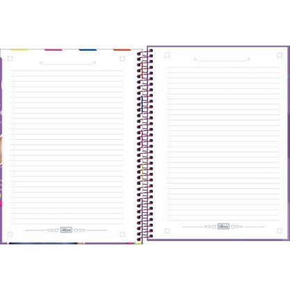 Caderno Univ Esp Capa Dura 80 Fls Azul Luluca Tilibra