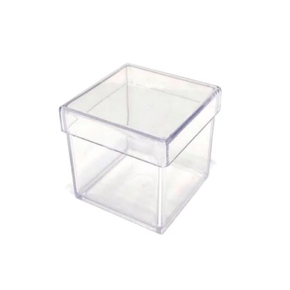 Caixa Acrilica 5x5cm Cristal C/ 10 Un