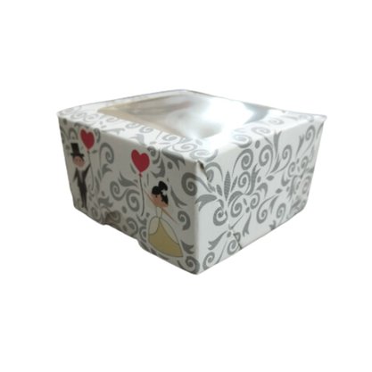 Caixa Bem Casado Noivinhos com Visor Unidade Artflex