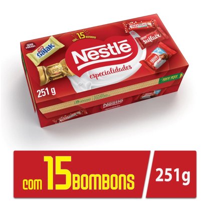 Caixa De Bombom Especialidades 251G Nestlé