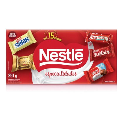 Caixa De Bombom Especialidades 251G Nestlé