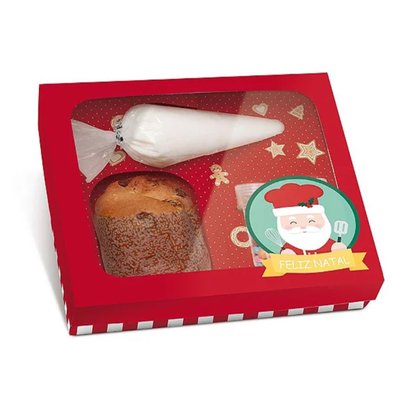 Caixa Kit Confeiteiro Natal HoHoHo C/ Acessórios Cromus