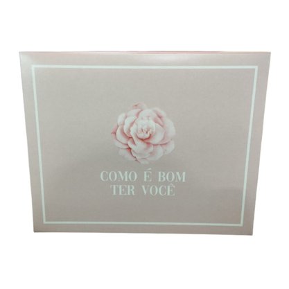 Caixa Presente Retangular Grande Estampas Sortidas 30x24x6cm Unidade Cromus
