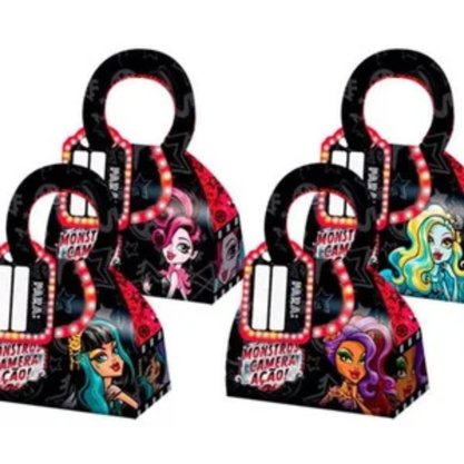 Caixa Surpresa Aniversário Regina Monster High Bolsa com 8 Unidades