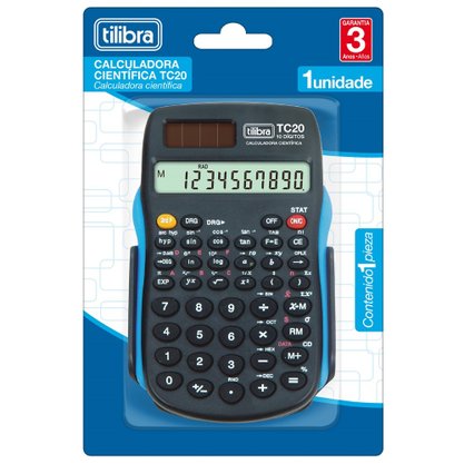 Calculadora Científica 56 Funções Preta TC20 Tilibra