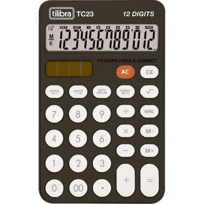 Calculadora Tilibra Tc 23 Preta 12 Digitos
