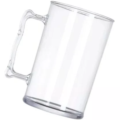 Caneca Chopp Acrílica Transparente 450ml OP28824 Neoplas