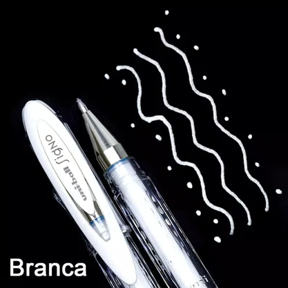 Caneta Branca Angelic Colour Signo Uni-Ball
