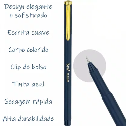 Caneta Esferografica 0,7 Unic Slim Rosa Escuro BRW