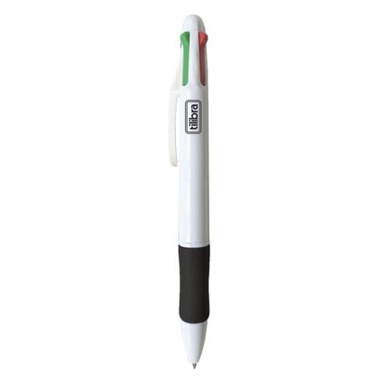 Caneta Esferográfica 0.7mm Azul/Vermelho/Preto/Verde RC4 Tilibra