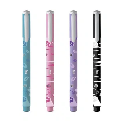 Caneta Esferográfica 0,7mm Rosa Pets Holic Tris