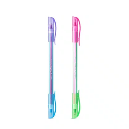 Caneta Esferográfica Duas Cores Azul e Vermelha Double Bazze