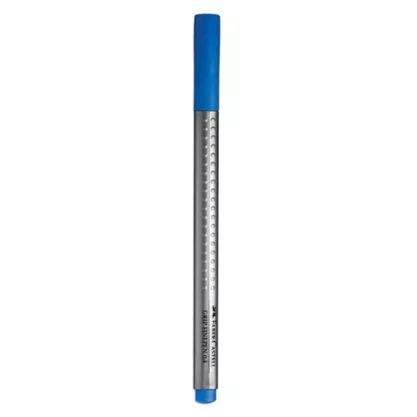 Caneta Grip Ponta Fina Azul Royal Faber Castell