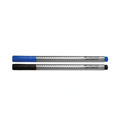 Caneta Grip Ponta Fina Azul Royal Faber Castell