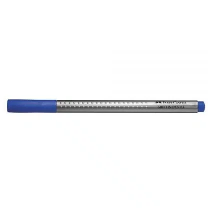 Caneta Grip Ponta Fina Azul Royal Faber Castell