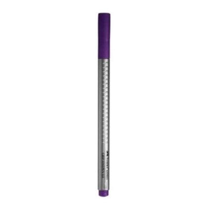 Caneta Grip Ponta Fina Roxa Faber Castell