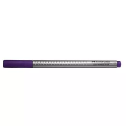 Caneta Grip Ponta Fina Roxa Faber Castell