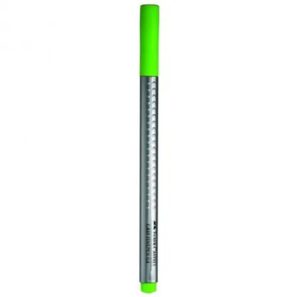 Caneta Grip Ponta Fina Verde Limão Faber Castell