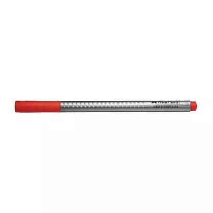 Caneta Grip Ponta Fina Vermelha Faber Castell