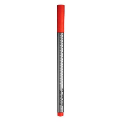 Caneta Grip Ponta Fina Vermelha Viva Faber Castell