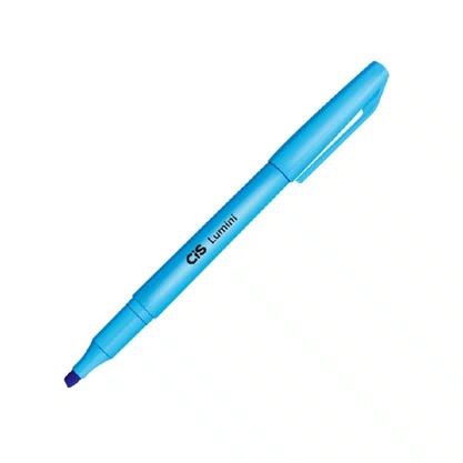 Caneta Marca Texto Azul Lumini CIS