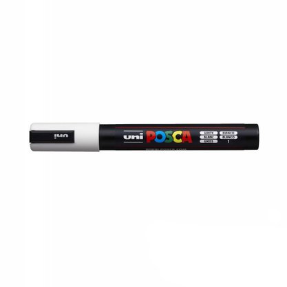 Caneta Marcador Posca Branco Uni PC-5M Cis