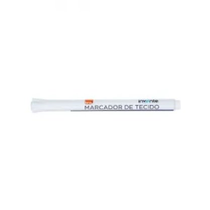 Caneta para Tecido Ponta Fina Branca 14 cm Brw