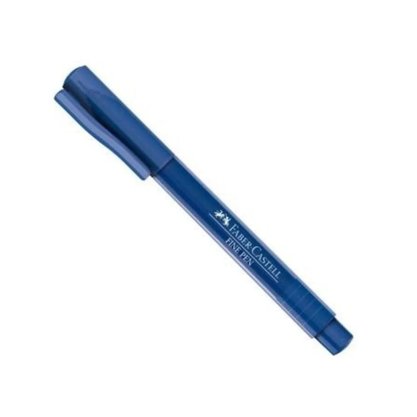 Caneta Ponta Porosa Ultra Fina Azul Escuro Faber-Castell