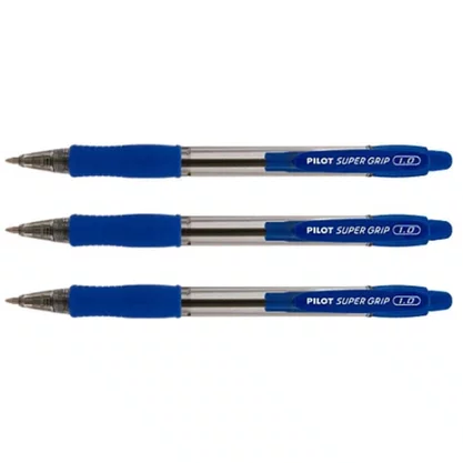 Caneta Super Grip 1.0 Azul Pilot