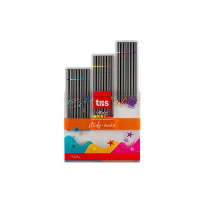 Caneta Superfina 0.4mm 19 Cores Study Verão Vibes Tris