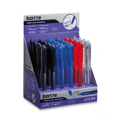Caneta Tris Gel Apagável Cores Sortida 1.0 mm Bazze