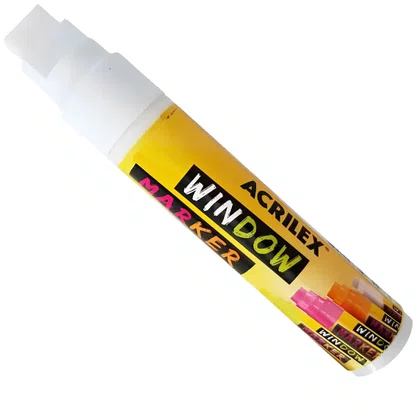 Caneta Vitrine Window Marker Branco Acrilex