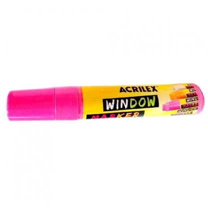 Caneta Vitrine Window Marker Rosa Acrilex