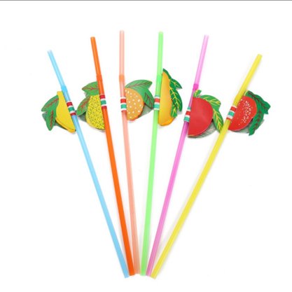 Canudo Vitamina C/ Frutas C/ 25 Un