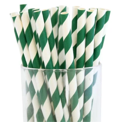 Canudo Vitamina Papel Verde com 12 Un Wyda