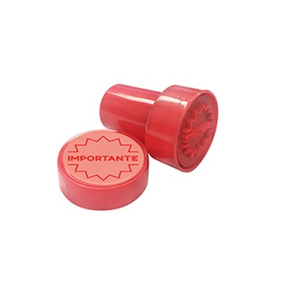 Carimbo Fun Vermelho Importante Pedagógicos Tilibra