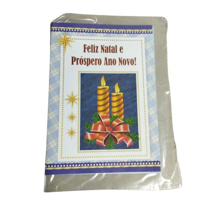 Cartão Natal Natal Pop 28 JI Cart - Velas Amarela e Vermelha