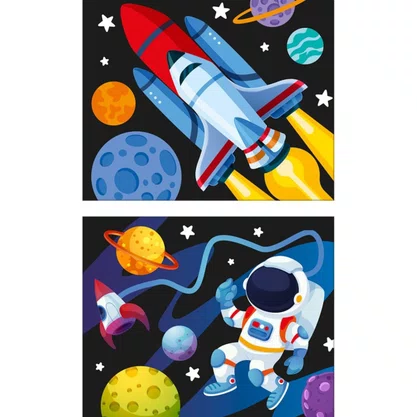 Cartelas De Raspadinhas Espaço Astronauta 6un Tilibra