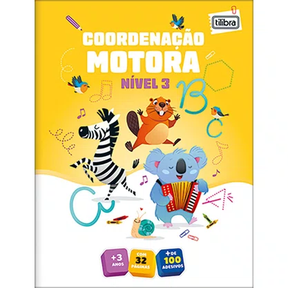 Cartilha Coordenação Motora Nível 3 (+3 anos) Tilibra